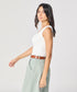 White Rib Cami Top